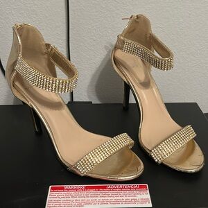 Gold heels